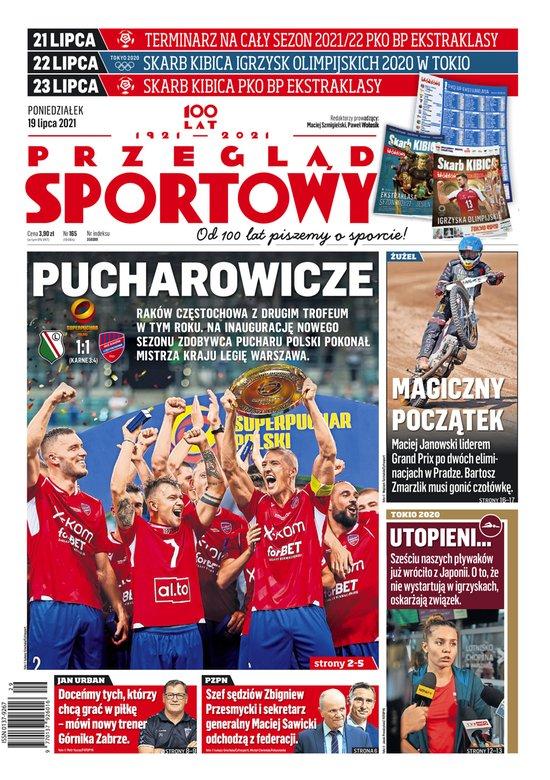 Przegląd Sportowy po Legia Warszawa - Raków Częstochowa 1:1, k. 3-4 (17.07.2021)
