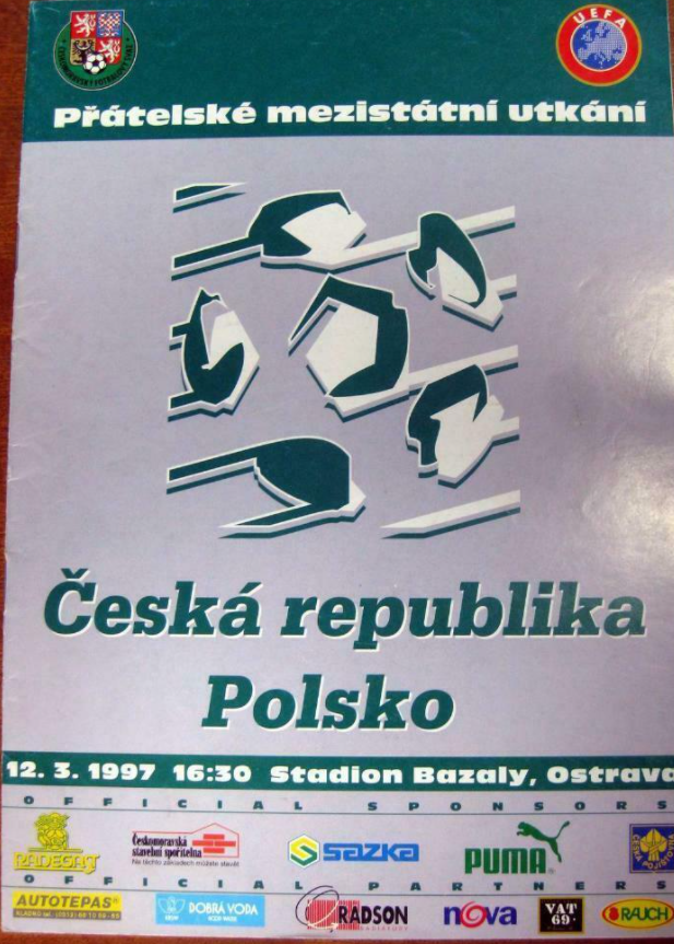 program meczowy czechy - polska (12.03.1997)