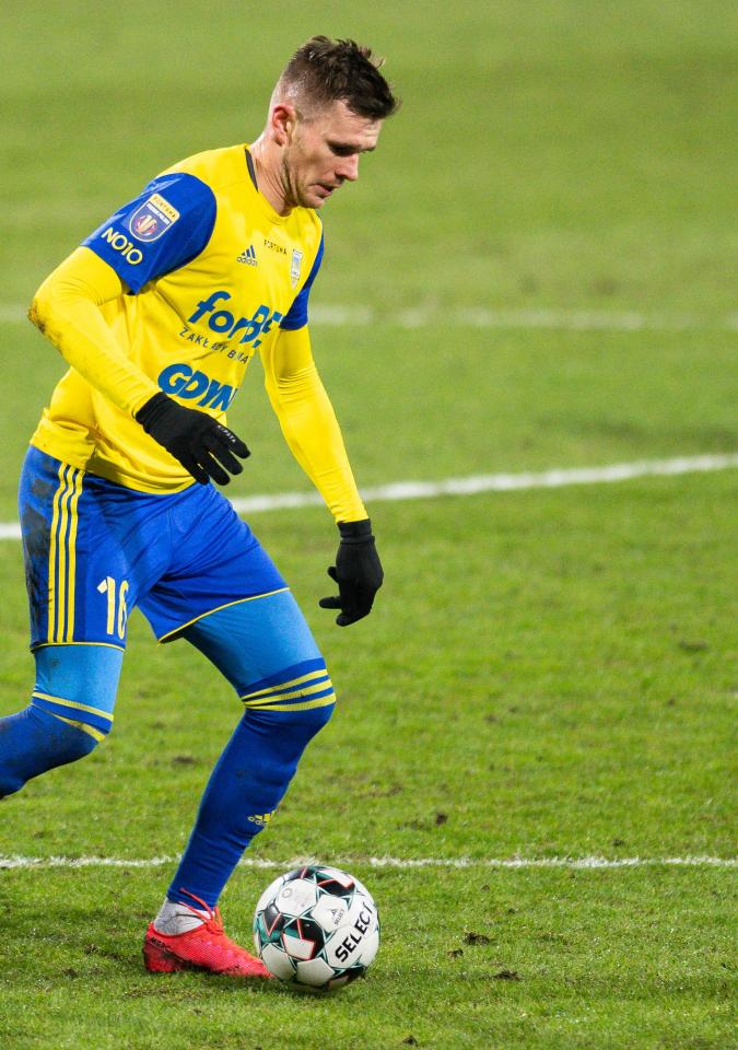 Arka Gdynia - Górnik Łęczna 2:1 (16.02.2021) Adam Deja
