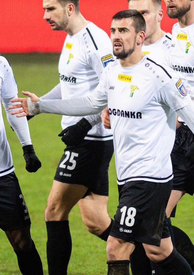 Arka Gdynia - Górnik Łęczna 2:1 (16.02.2021) Bartosz Śpiączka