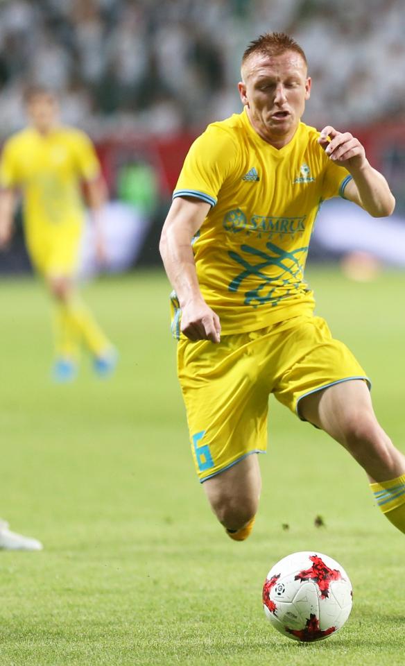 László Kleinheisler (Legia Warszawa - FK Astana 1:0, 02.08.2017).