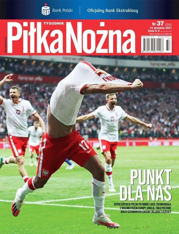 Okładka Piłka Nożna po meczu Polska - Anglia 1:1 (08.09.2021).