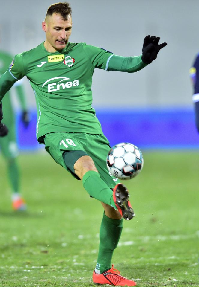 Radomiak Radom - Lech Poznań 1:1, k. 3-4 (11.02.2021) Mateusz Radecki