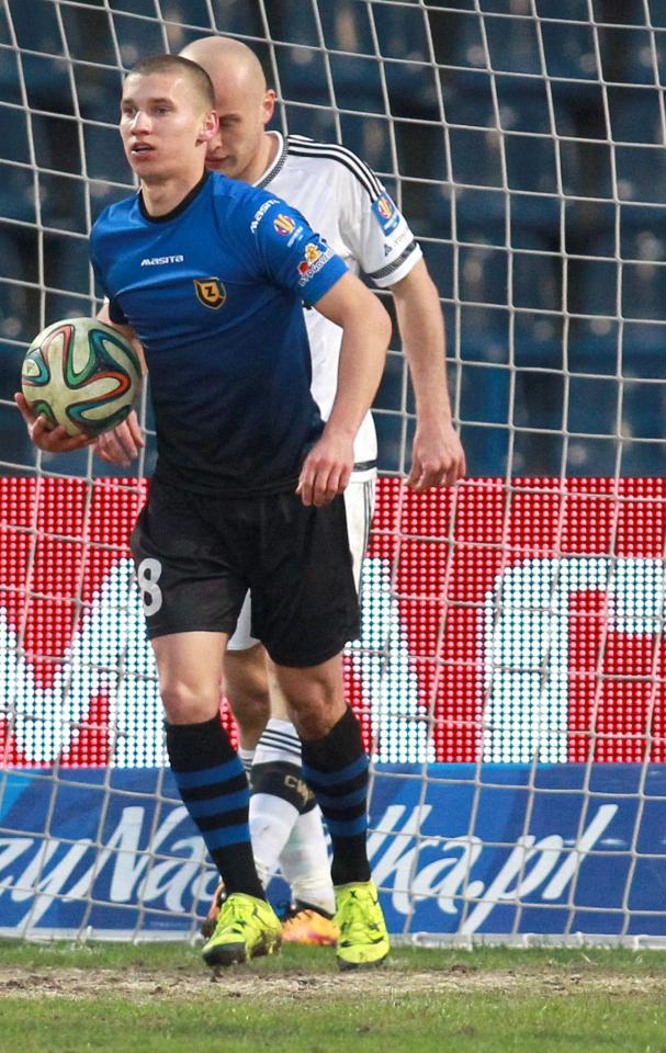 Karol Danielak (Zawisza Bydgoszcz - Legia Warszawa 1:2, 06.04.2016).