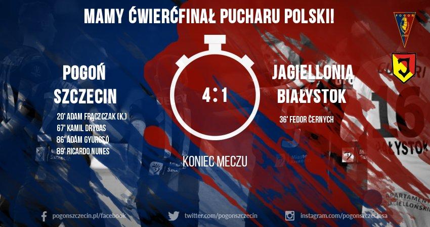 Pogoń Szczecin - Jagiellonia Białystok 4:1 (28.09.2016)