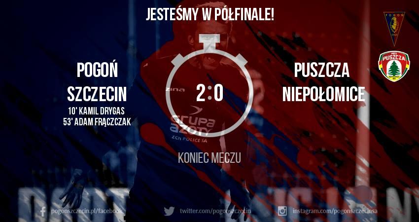 Pogoń Szczecin - Puszcza Niepołomice 2:0 (29.11.2016)