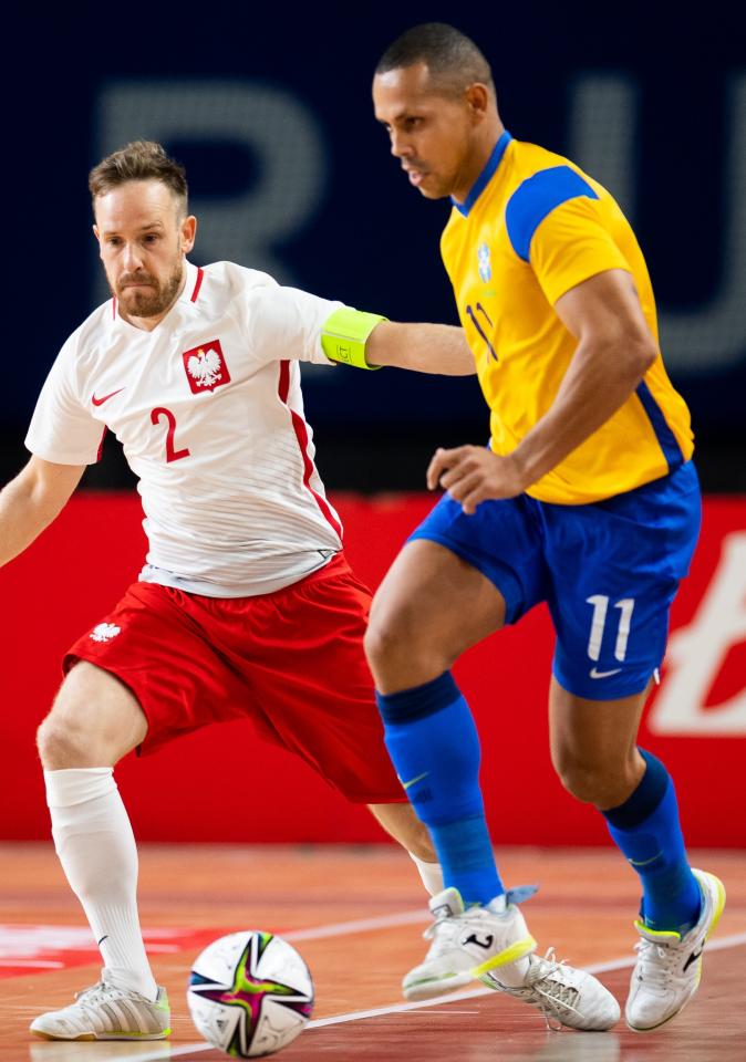 Polska - Brazylia 1:4 (02.09.2021) futsal Ferrao do porównań