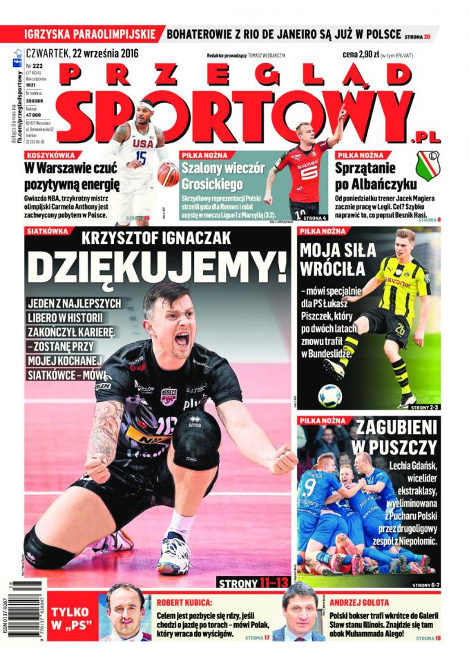 Puszcza Niepołomice - Lechia Gdańsk 1:1, k. 4-2 (21.09.2016)