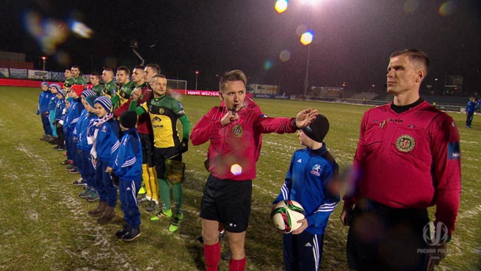 Wigry Suwałki - GKS Jastrzębie 1:1 (30.11.2016) sędzia Łukasz Bednarek