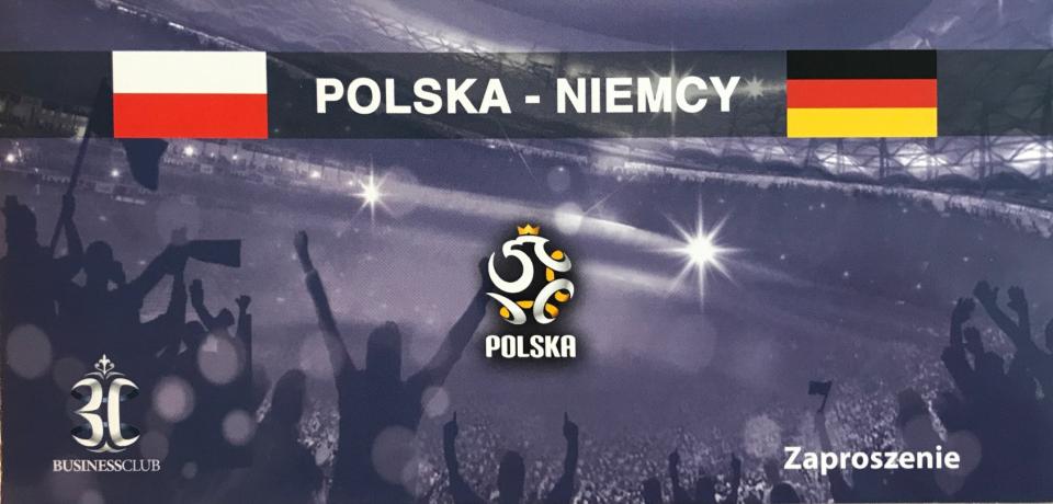 Zaproszenie na mecz Polska - Niemcy 2:2 (06.09.2011)