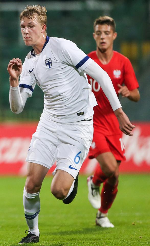 Finlandia - Polska 3:1 U19, 06.10.2021 Luka Hyrylainen