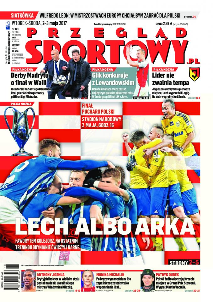 Lech Poznań - Arka Gdynia 1:2 (pd.), 02.05.2017 Przegląd Sportowy przed
