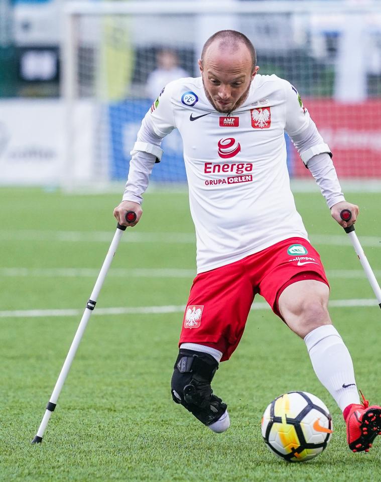 Piotr Mizera (Polska - Francja 2:0 amp futbol, 17.09.2021).