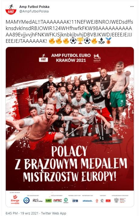 Twitt Amp Futbol Polska - Rosja 1:0 (19.09.2021).