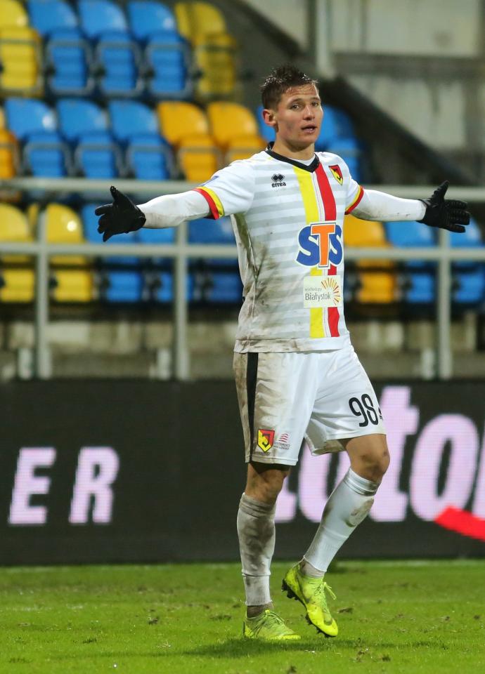 Arka Gdynia - Jagiellonia Białystok 0:2 (04.12.2018) Patryk Klimala