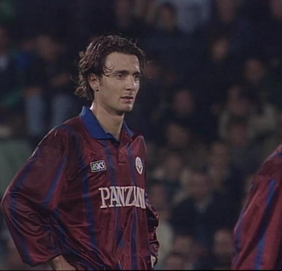 Christophe Dugarry (Girondins Bordeaux - GKS Katowice 1:1, 01.11.1994).