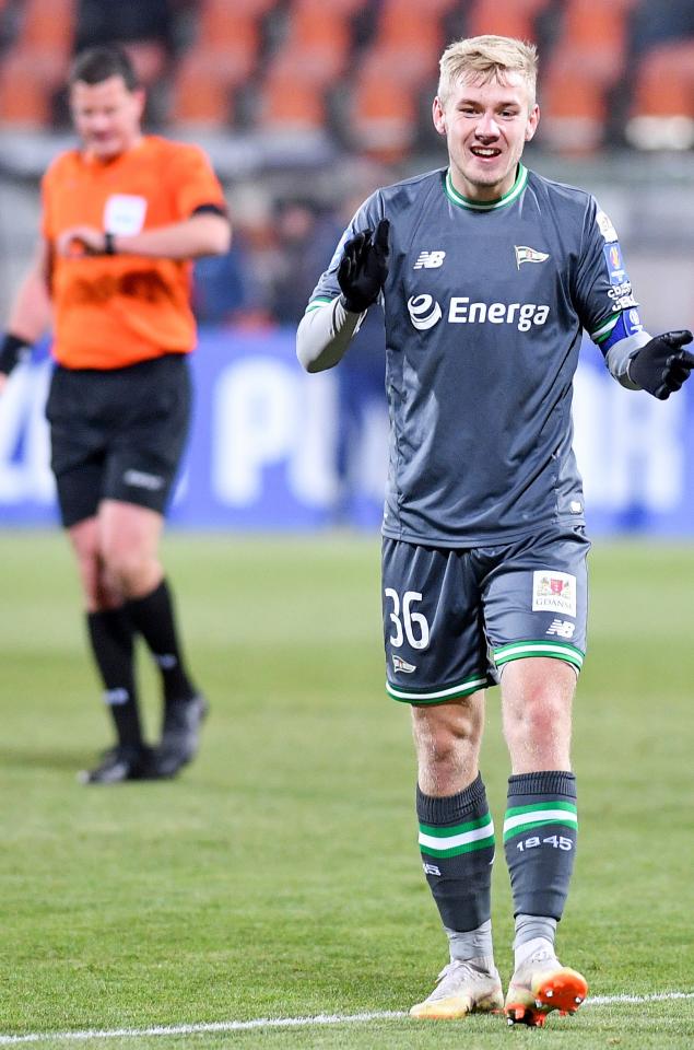 Tomasz Makowski (Bruk-Bet Termalica Nieciecza - Lechia Gdańsk 1:3, 05.12.2018).