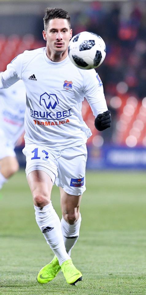 Patrik Mišák (Bruk-Bet Termalica Nieciecza - Lechia Gdańsk 1:3, 05.12.2018).
