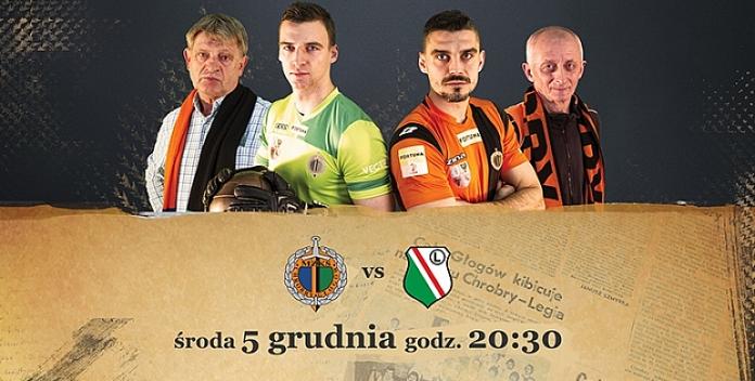 Grafika przed meczem Chrobry Głogów - Legia Warszawa 0:3 (05.12.2018).