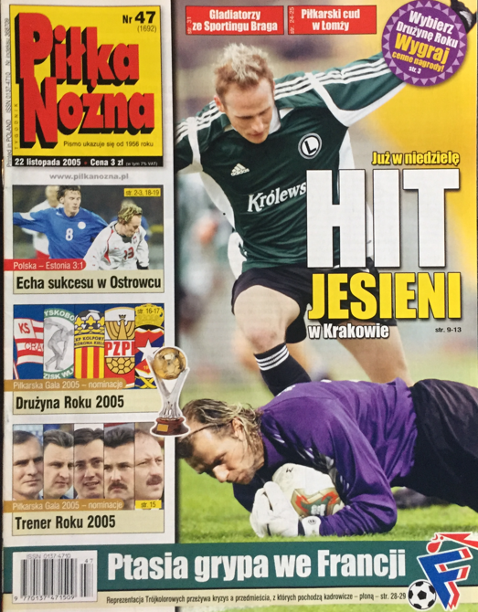 piłka nożna po meczu polska - estonia (14.11.2005)