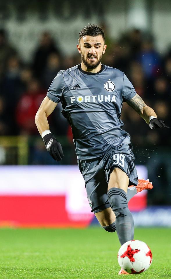 Armando Sadiku (Drutex-Bytovia - Legia Warszawa 1:3, 25.10.2017).