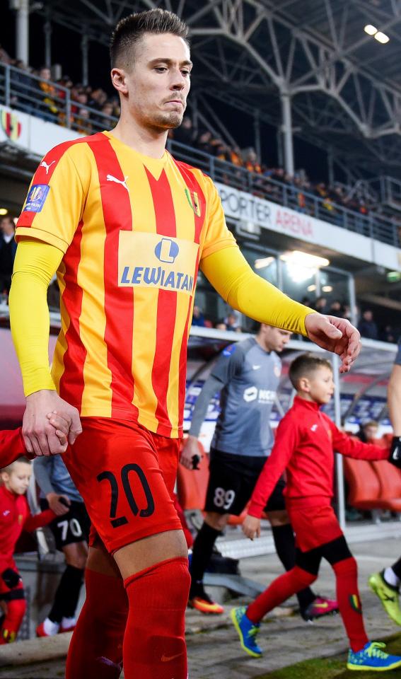 Fabian Burdenski (Korona Kielce - Zagłębie Lubin 2:0, 29.11.2017).
