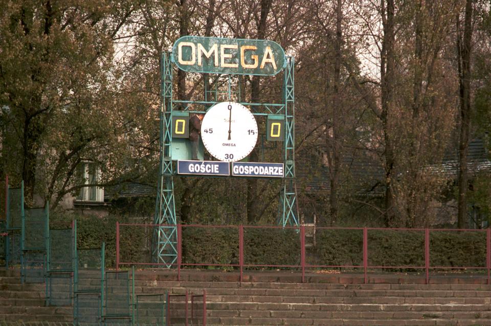 Stadion Ruch Chorzów zegar Omega (1996)
