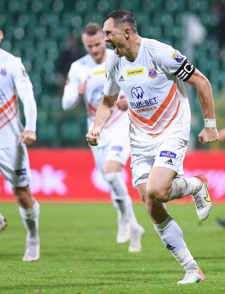 GKS Katowice - Bruk-Bet Termalica Nieciecza 1:2 pd. (27.10.2021) Piotr Wlazło