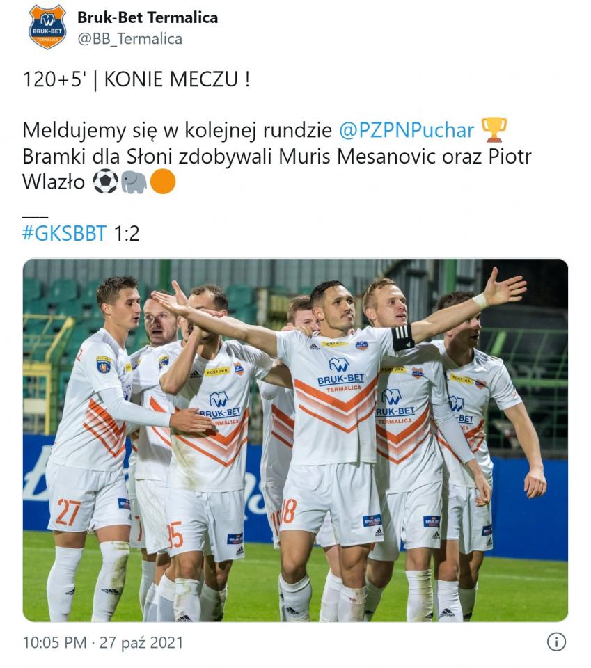GKS Katowice - Bruk-Bet Termalica Nieciecza 1:2 pd. (27.10.2021)