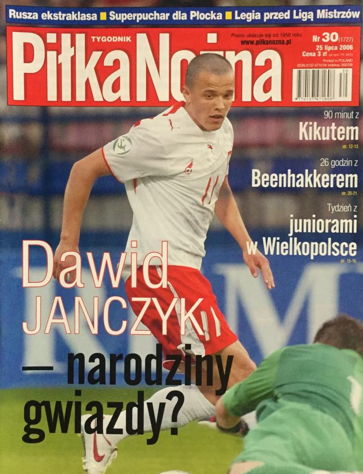 Okładka Piłka Nożna po meczu Legia Warszawa - Wisła Płock 1:2 (22.07.2006)