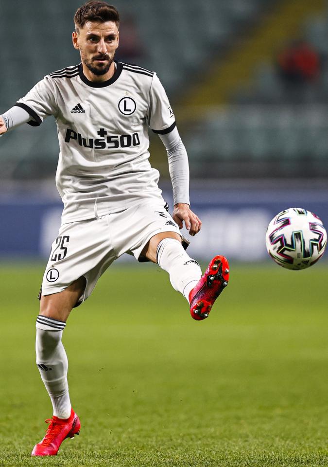 Filip Mladenović (Legia Warszawa - Drita Gnjilane 2:0, 24.09.2020).