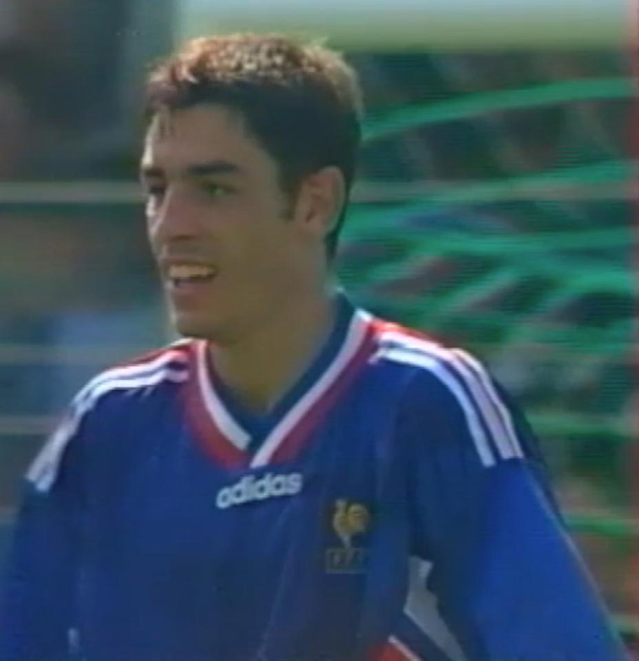 Robert Pirès (Francja U21 - Polska U21 4:1, 16.08.1995).