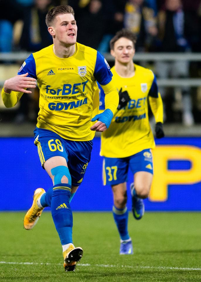 Arka Gdynia - Raków Częstochowa 0:2 (01.03.2022) Karol Czubak