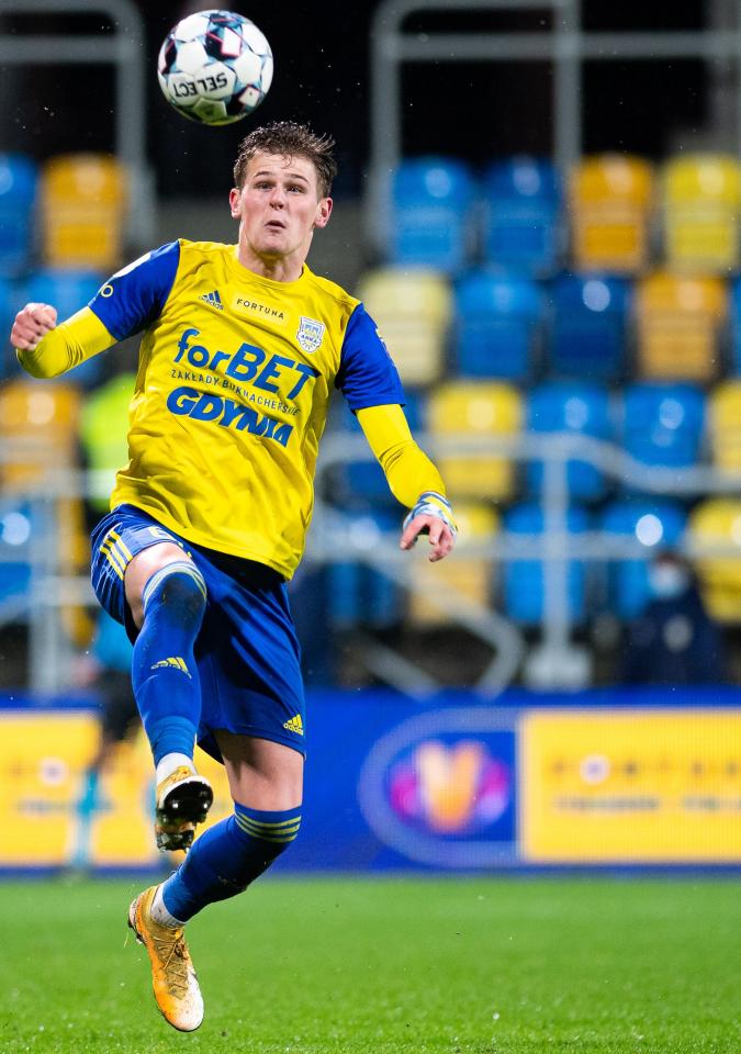 Arka Gdynia - Zagłębie Lubin 2:1 (01.12.2021) Karol Czubak