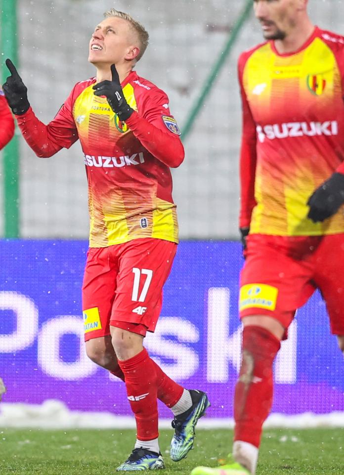 Korona Kielce - Górnik Łęczna 1:2 (30.11.2021) Dawid Błanik