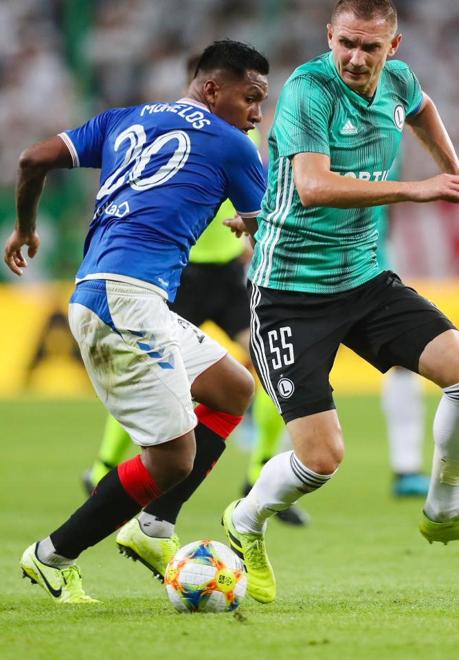 Alfredo Morelos (Rangers FC - Legia Warszawa 1:0, 29.08.2019)