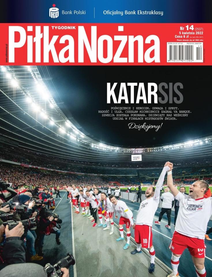Okładka Piłka Nożna po meczu Polska - Szwecja 2:0 (29.03.2022).