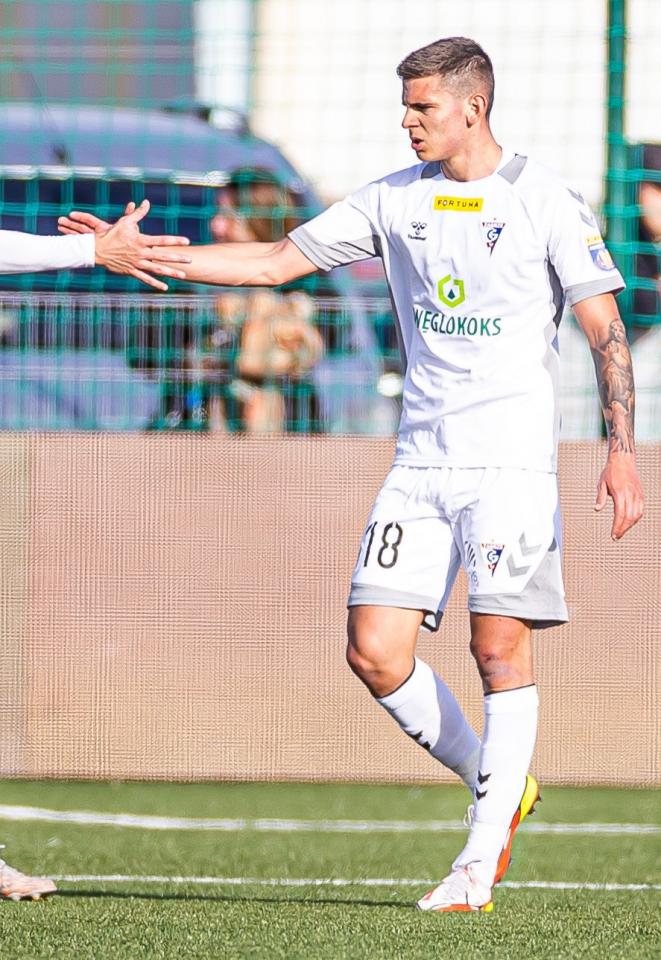 Ślęza Wrocław - Górnik Zabrze 1:2 (27.10.2021) David Tosevski