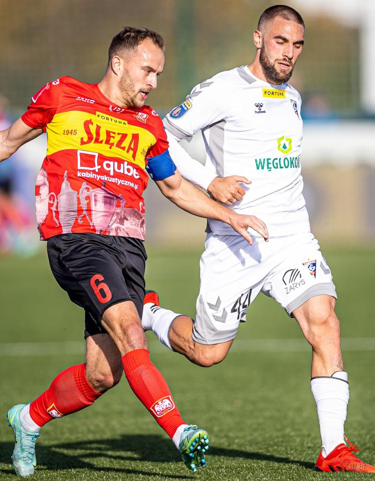Ślęza Wrocław - Górnik Zabrze 1:2 (27.10.2021) Robert Pisarczuk