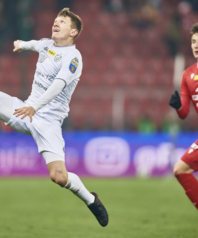 Widzew Łódź - Wisła Kraków 1:3 (02.12.2021) Dominik Kun
