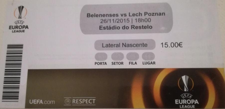 Belenenses Lizbona - Lech Poznań 0:0 (26.11.2015)