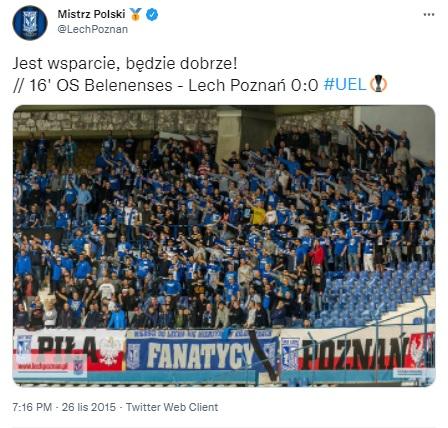 Belenenses Lizbona - Lech Poznań 0:0 (26.11.2015)