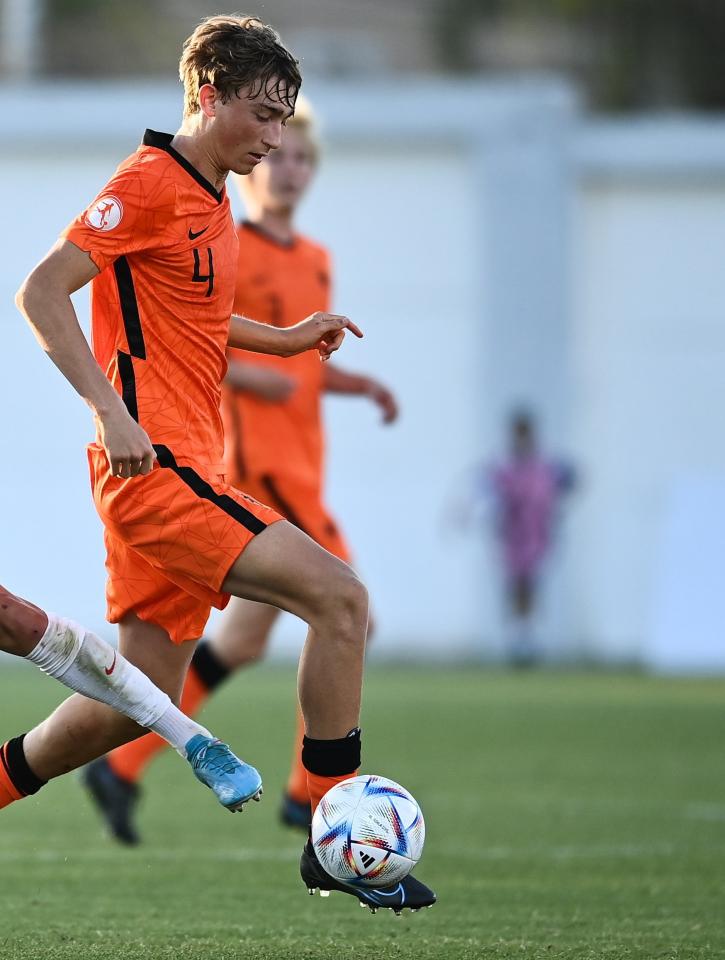 Holandia - Polska 3:1 U17 (19.05.2022) Dean Huijsen