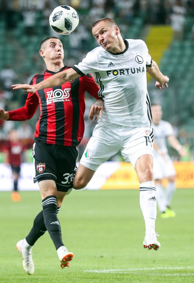 Erik Jirka (do meczu Spartak Trnava - Legia Warszawa 0:1, 31.07.2018).