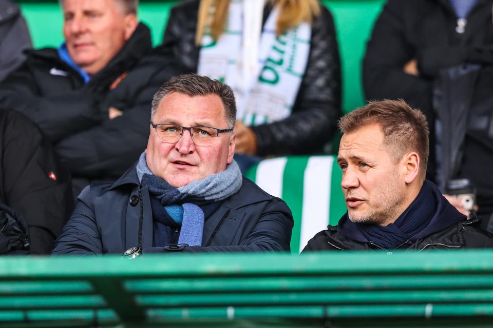 Olimpia Grudziądz - Lech Poznań 0:3 (05.04.2022) Czesław Michniewicz i Tomasz Rząsa