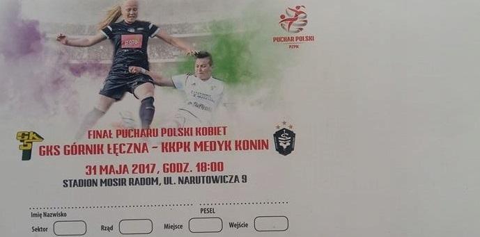 Bilet Medyk Konin - Górnik Łęczna 2:1 (31.05.2017)