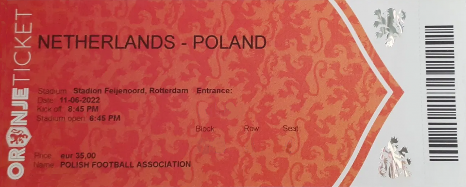 Holandia - Polska 2:2 (11.06.2022)