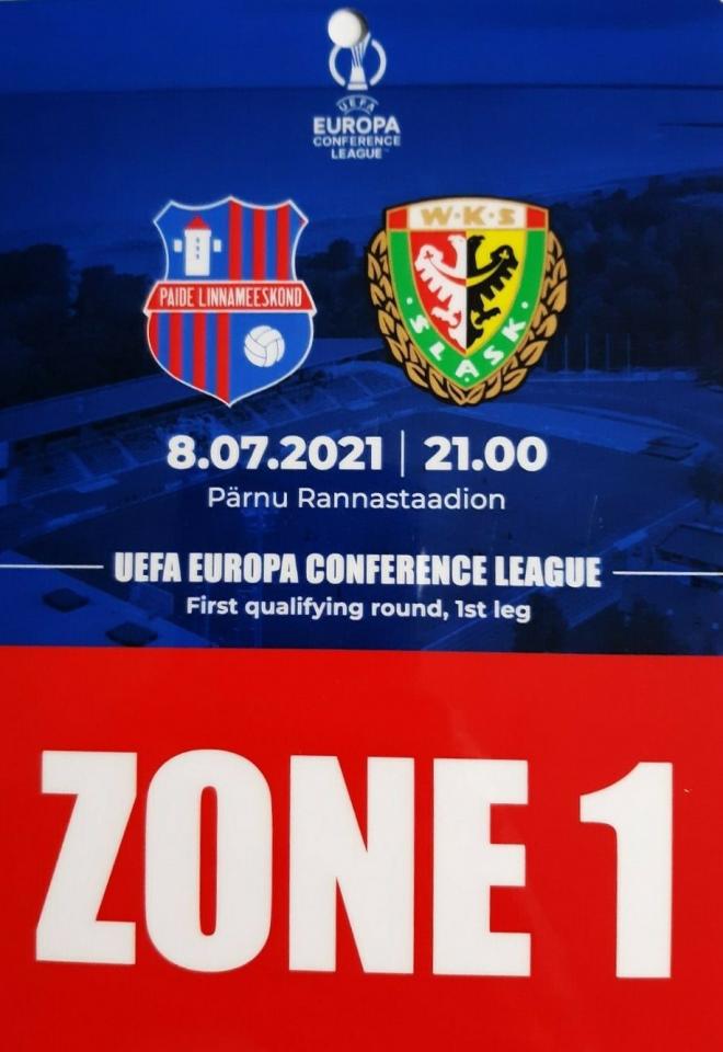 Paide Linnameeskond - Śląsk Wrocław 1:2 (08.07.2021)