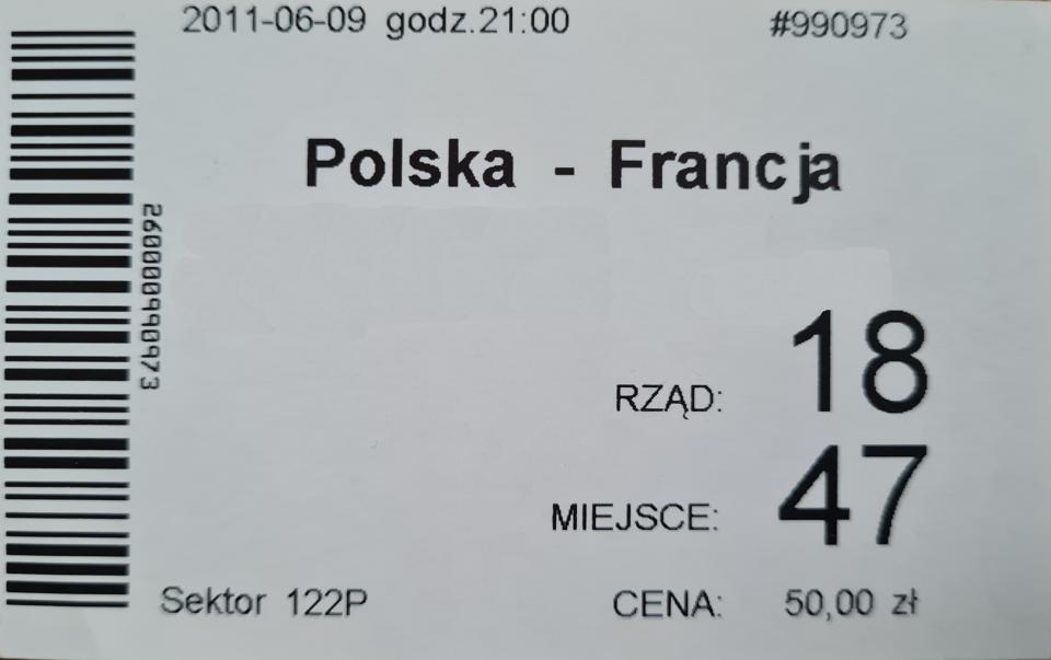Polska - Francja 0:1 (09.06.2011)