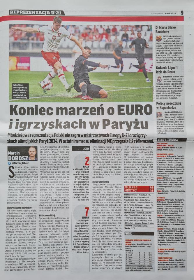 Polska - Niemcy 1:2 U21 (07.06.2022)